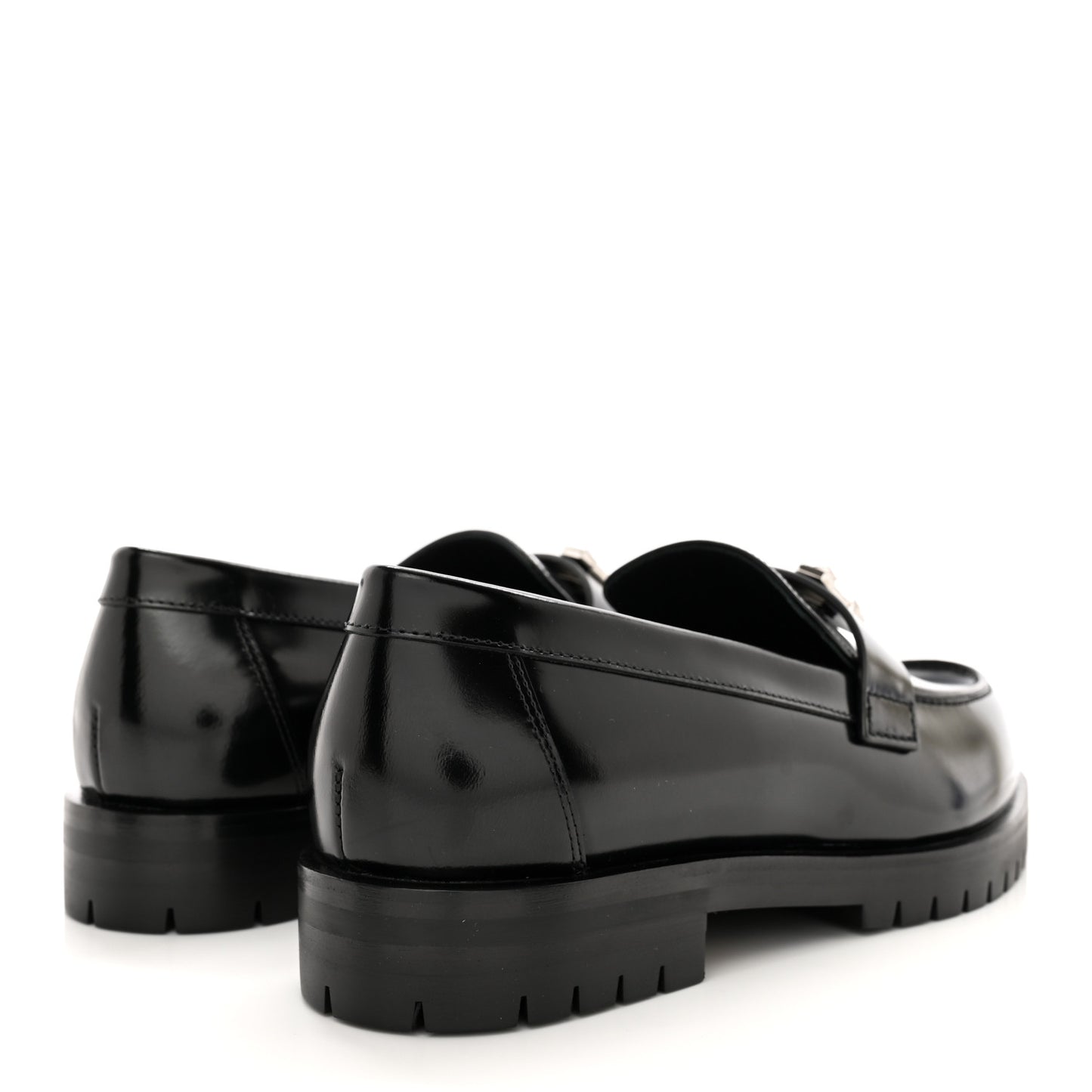 Calfskin Womens Faubourg Loafers 36 Black
