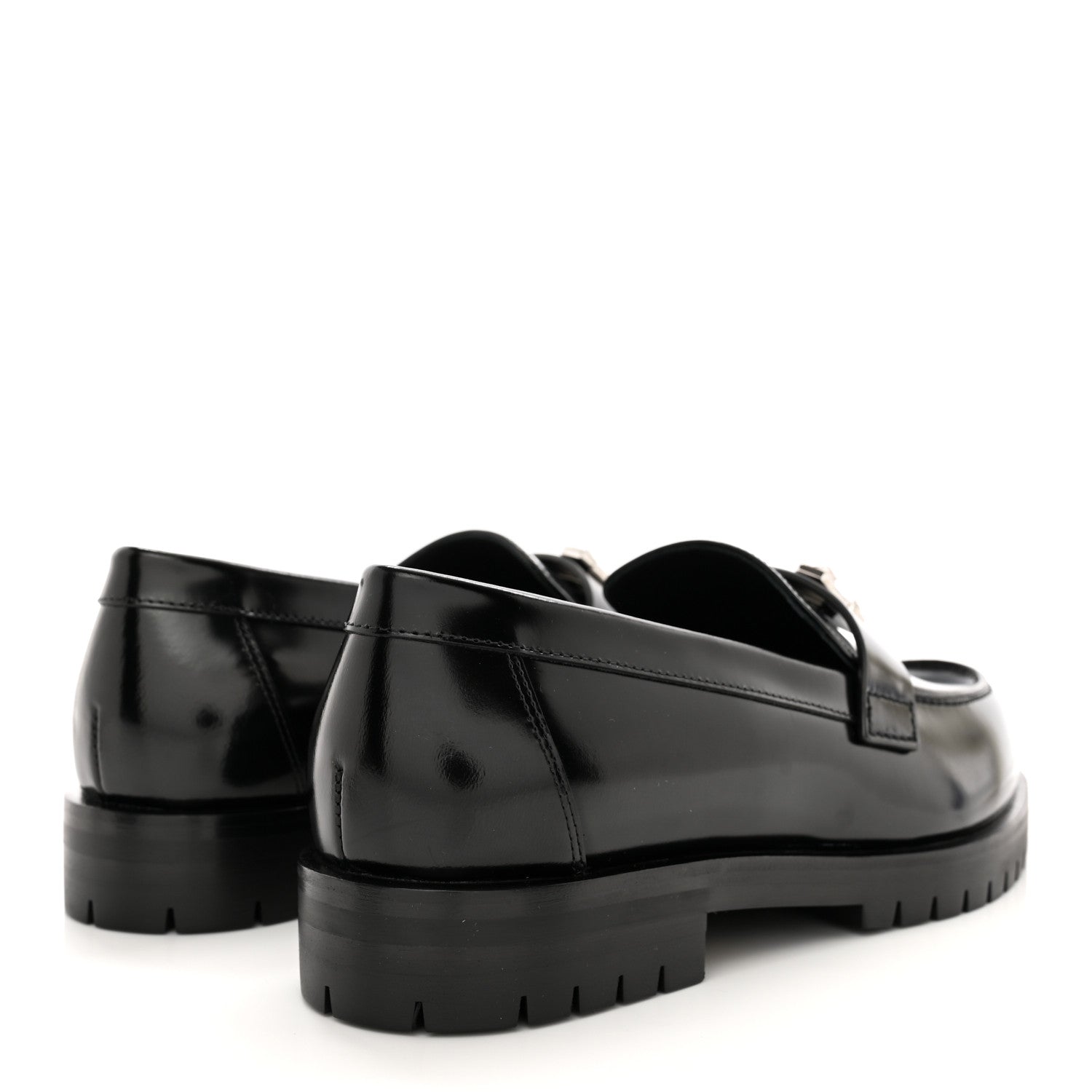 Hermes Calfskin Womens Faubourg Loafers 36 Black 4 of 9
