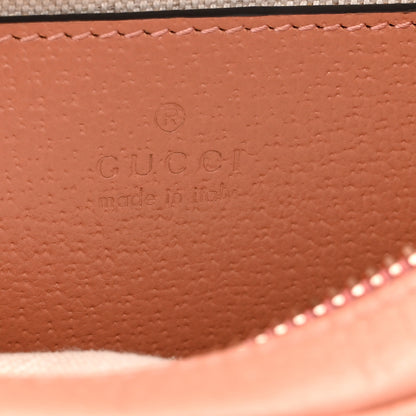 Gucci Monogram Textured Dollar Calfskin Mini Ophidia Shoulder Bag Cloche Rose Pink 6 of 10