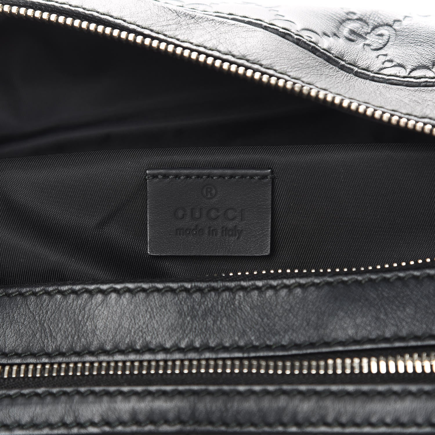 Gucci Guccissima Web Belt Bag Black 6 of 12