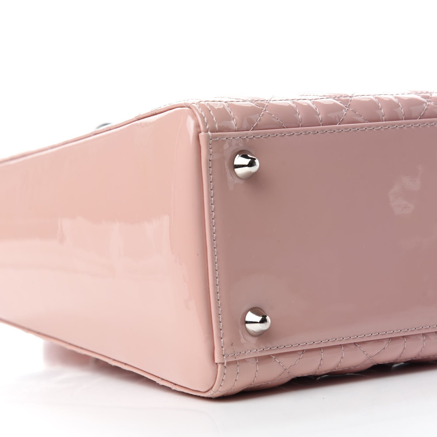 Christian Dior Patent Cannage Large Lady Dior Pink 6 of 12