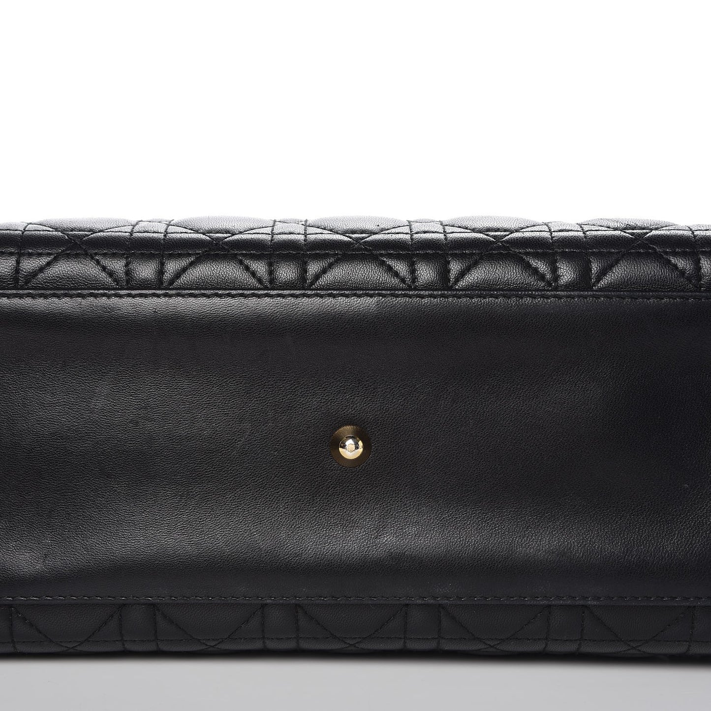 Lambskin Cannage Large Lady Dior Black