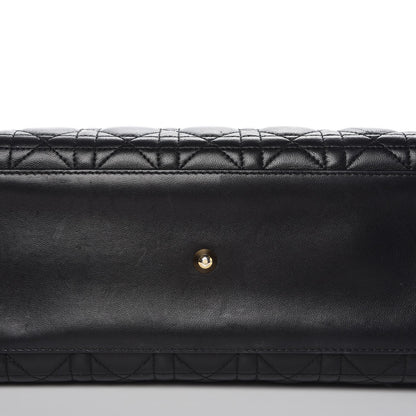 Christian Dior Lambskin Cannage Large Lady Dior Black 13 of 13