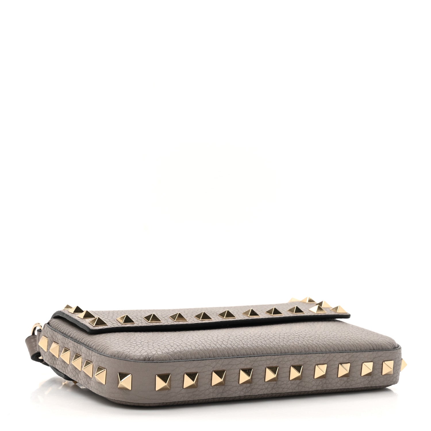 Valentino Garavani Grainy Calfskin Rockstud Crossbody Pouch Moon Taupe 4 of 12