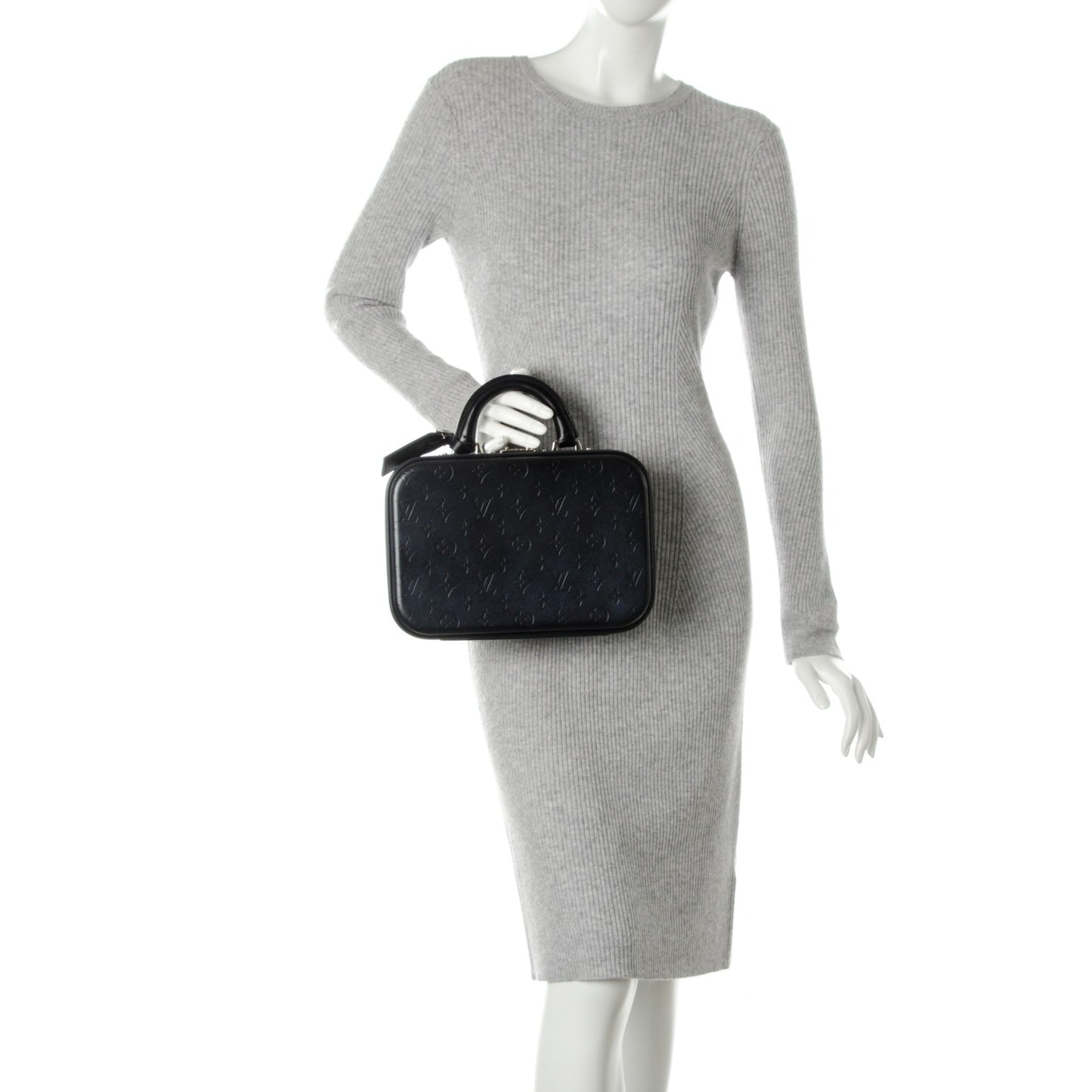 Monogram Glace Valisette PM Black