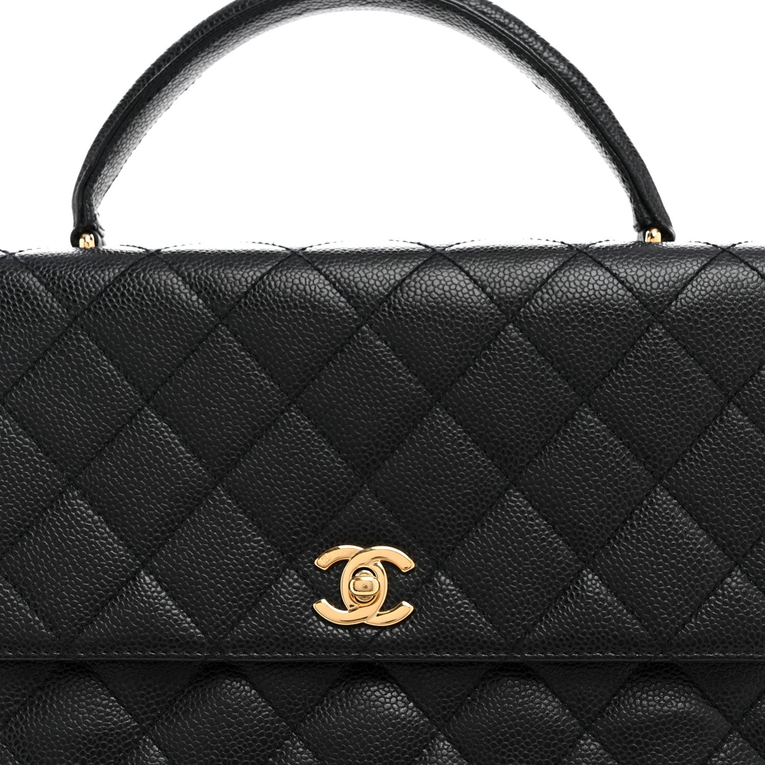Chanel Caviar Quilted Jumbo Kelly Flap Black 8 of 13
