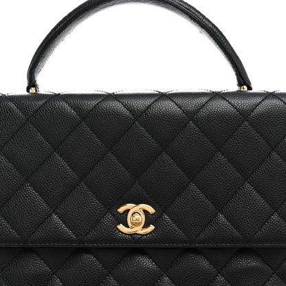 Chanel Caviar Quilted Jumbo Kelly Flap Black 8 of 13