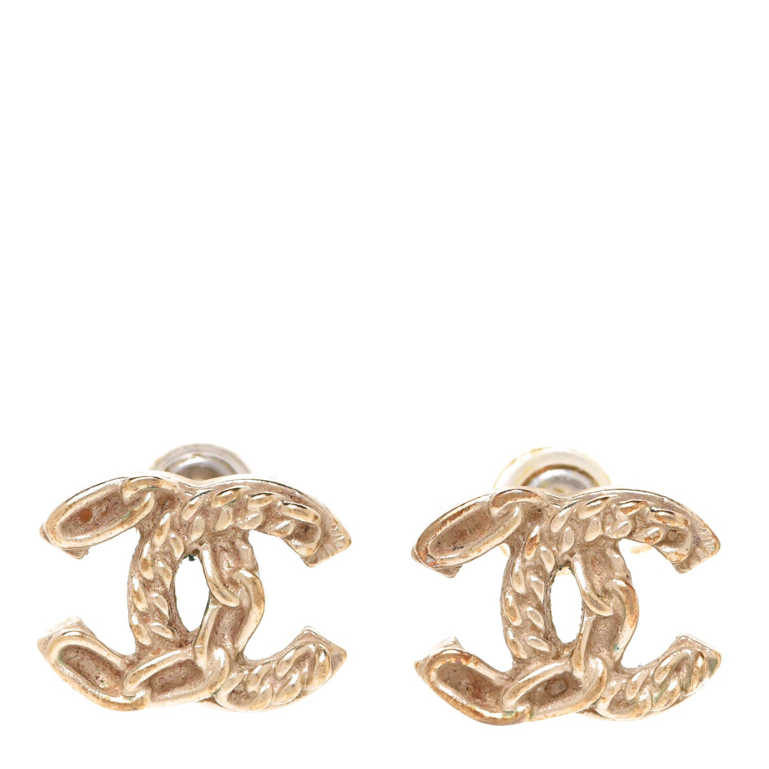 Chanel CC Chain Earrings Gold 1 of 6