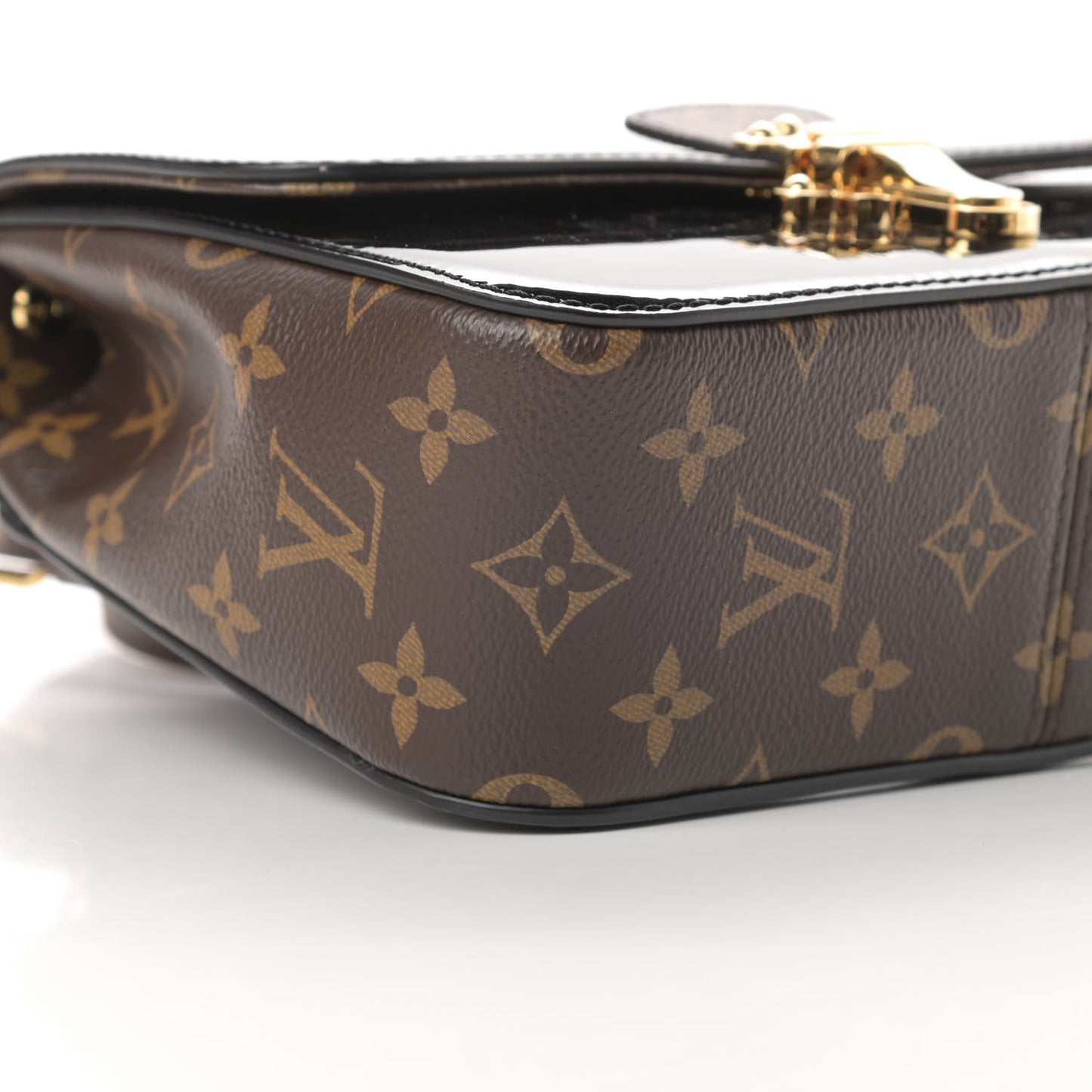 Patent Calfskin Monogram Cherrywood BB Black