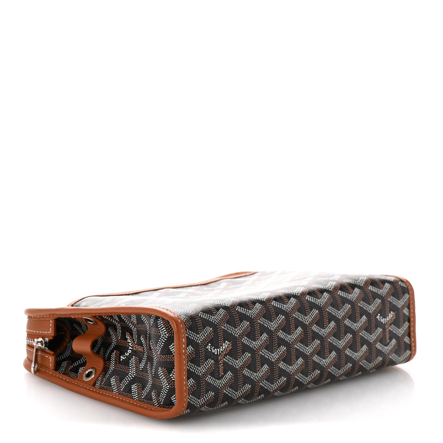 Goyard Goyardine Jouvence MM Toiletry Pouch Black Gold 4 of 13