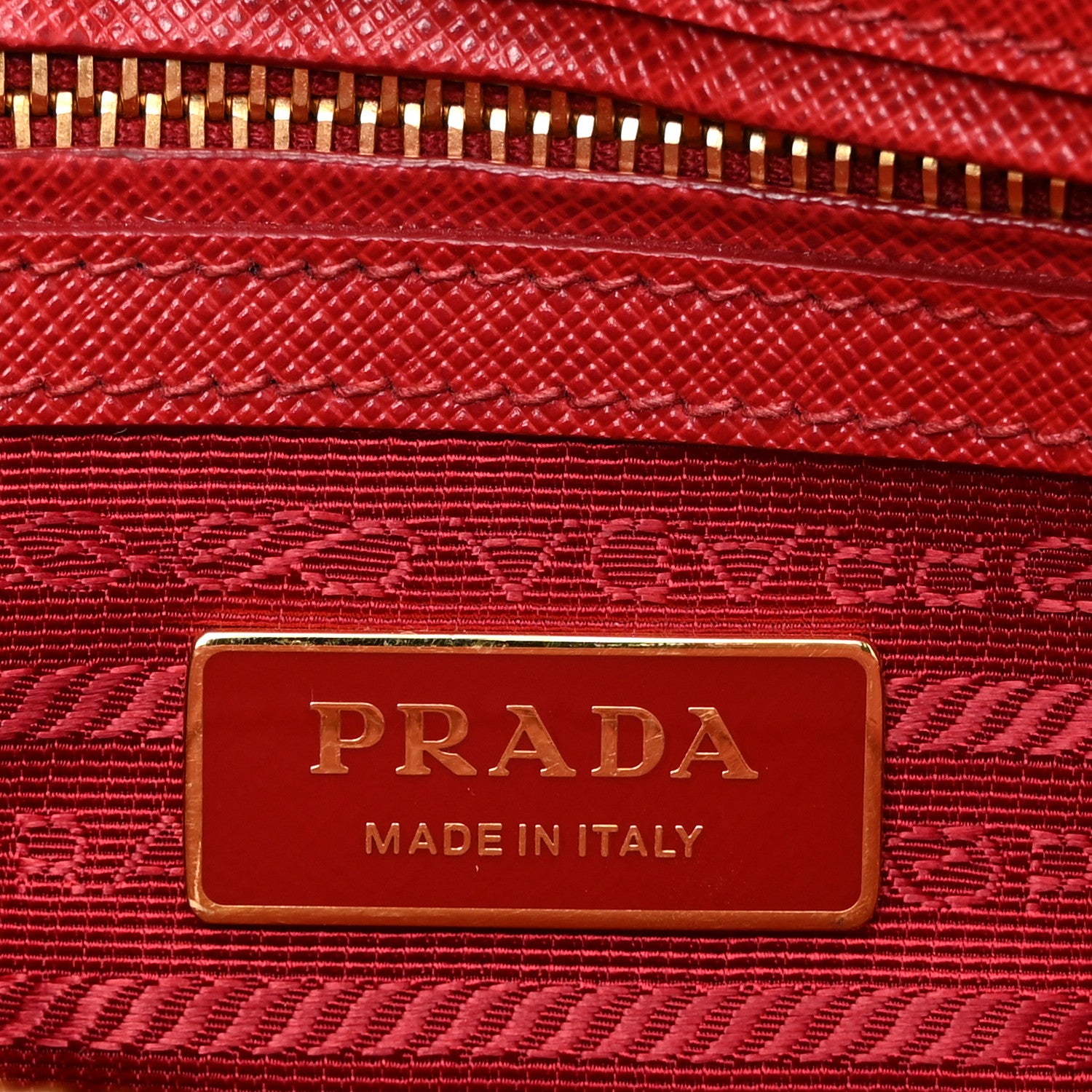 Prada Saffiano Lux Small Galleria Double Zip Tote Fuoco 8 of 12