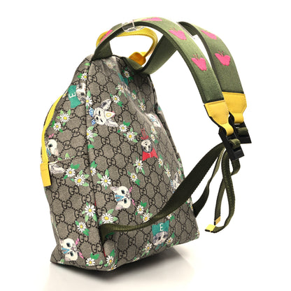 Gucci GG Supreme Monogram Cats Childrens Backpack Yellow 2 of 10