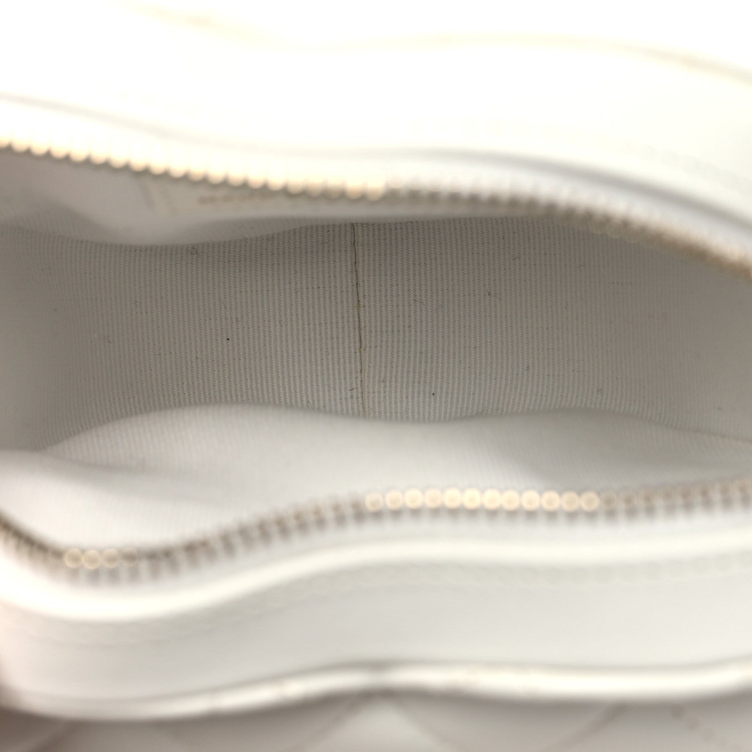 Chanel Lambskin Quilted CC In Love Heart Clutch With Chain White 5 of 10