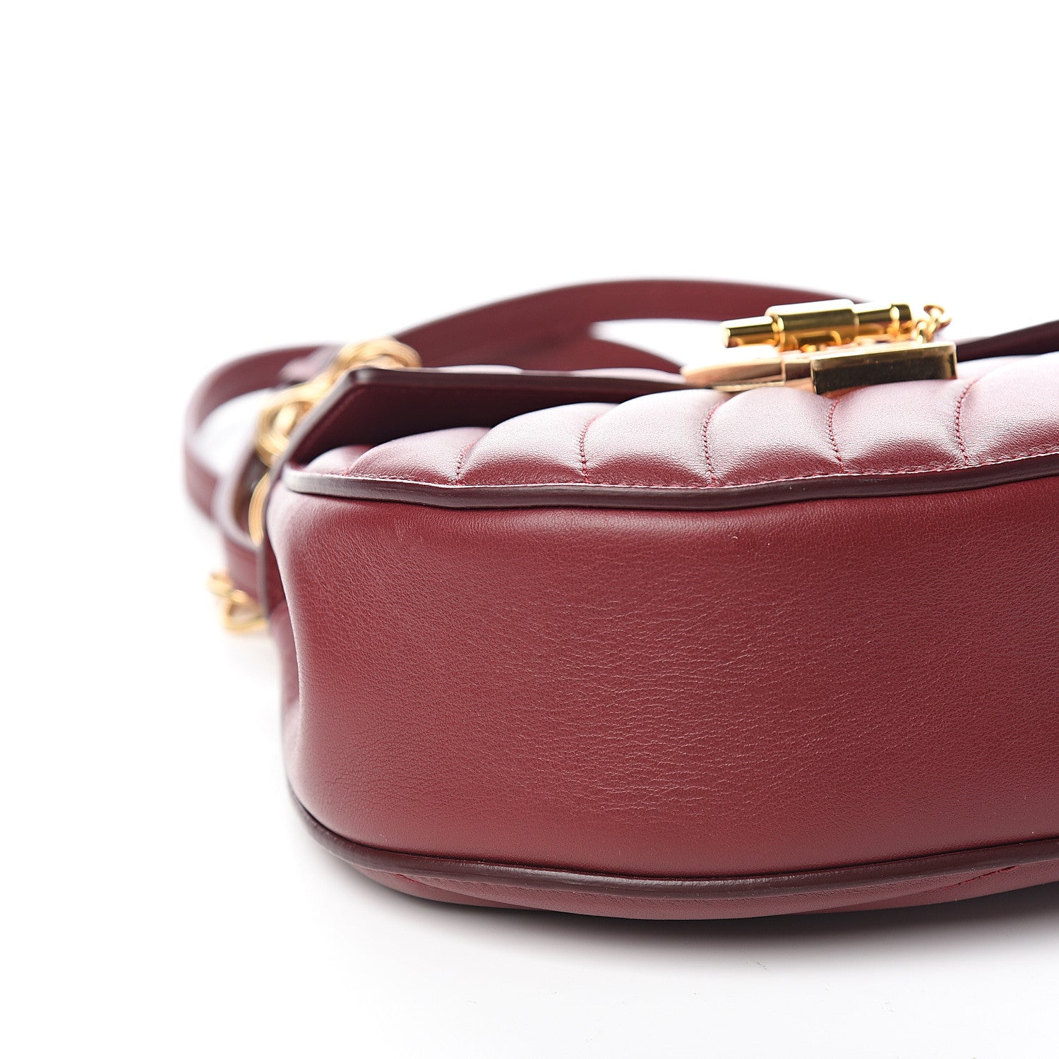 Chloe Calfskin Quilted Mini Drew Bijou Shoulder Bag Plum Purple 7 of 9
