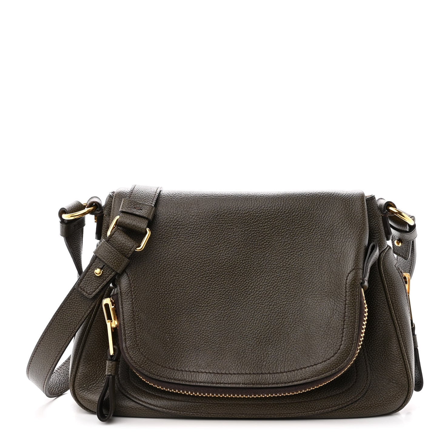 Pebbled Calfskin Medium Jennifer Green