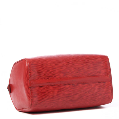 Louis Vuitton Epi Speedy 25 Castillan Red 3 of 9