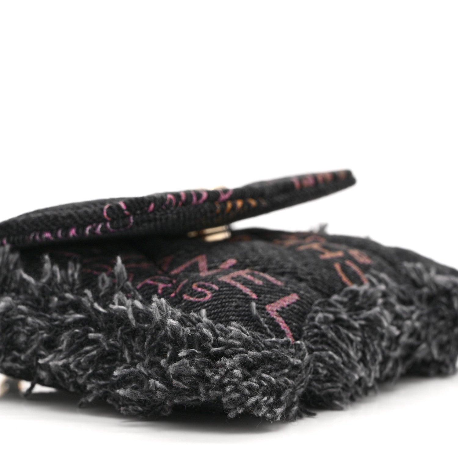 Chanel Denim Quilted Denim Mood Belt Bag Black Multicolor 9 of 10
