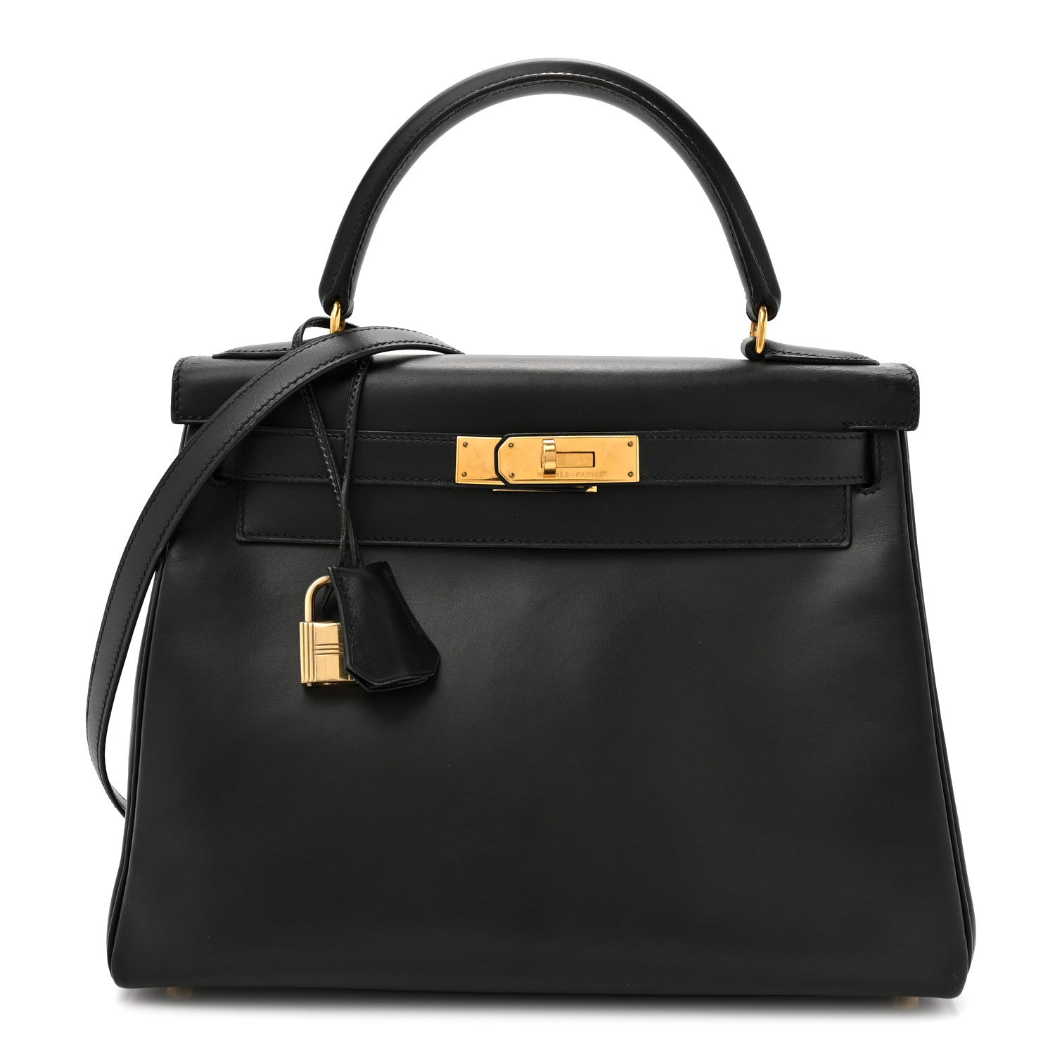 Hermes Box Kelly Retourne 28 Black 1 of 12