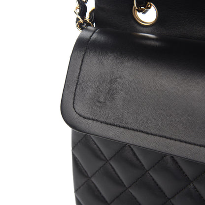 Chanel Lambskin Quilted Medium Double Flap Black 9 of 9