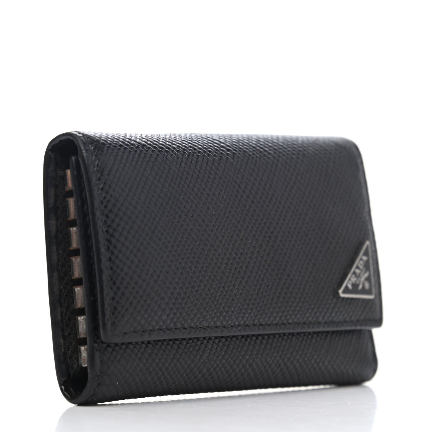Prada Saffiano 6 Key Holder Black 2 of 4