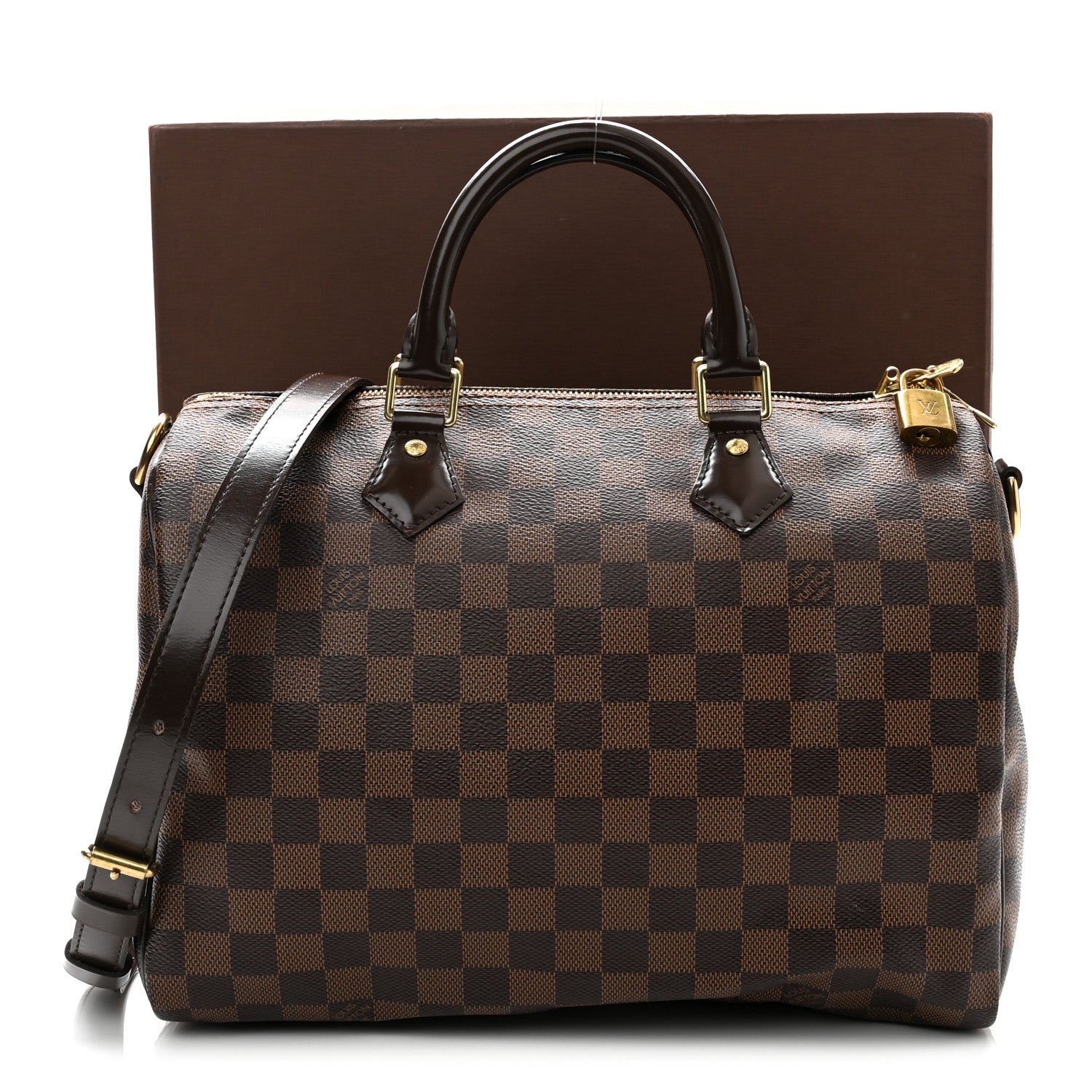 Louis Vuitton Damier Ebene Speedy Bandouliere 30 11 of 11