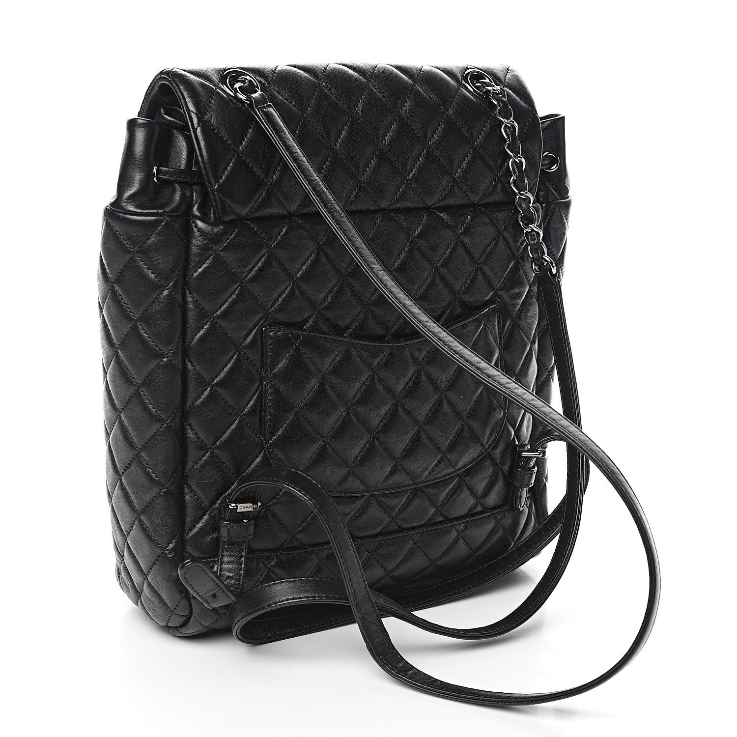 Chanel Lambskin Quilted Large Urban Spirit Backpack Black 2 of 9