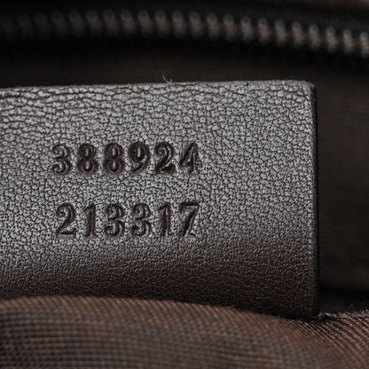Gucci GG Plus Monogram Medium Flat Messenger Bag Dark Brown 7 of 11