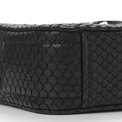 Marc Jacobs Goatskin Python Print The Softshot 17 Bag Black 7 of 8