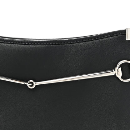 Gucci Calfskin Horsebit Slim Shoulder Bag Black 8 of 11