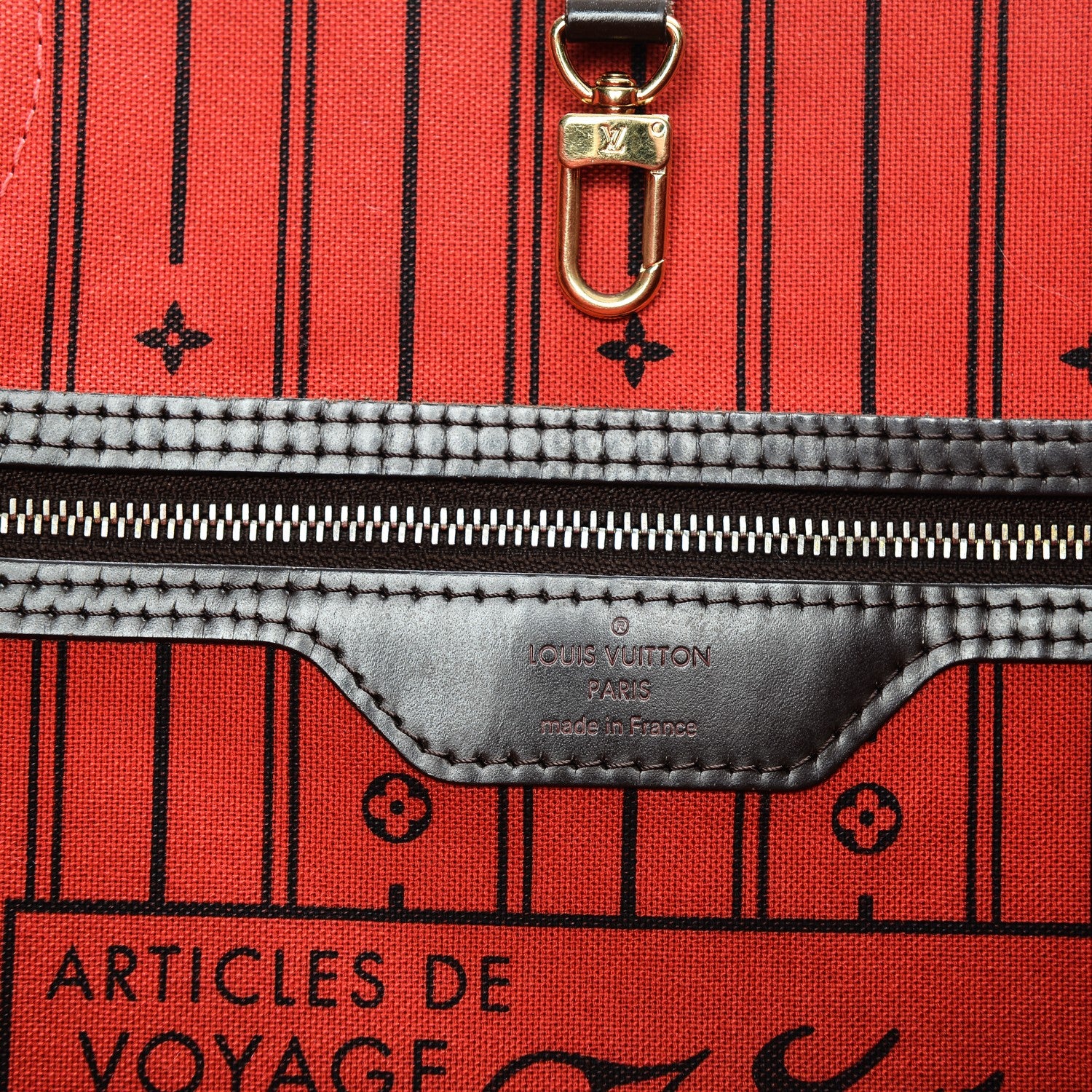 Louis Vuitton Damier Ebene Neverfull GM 6 of 10