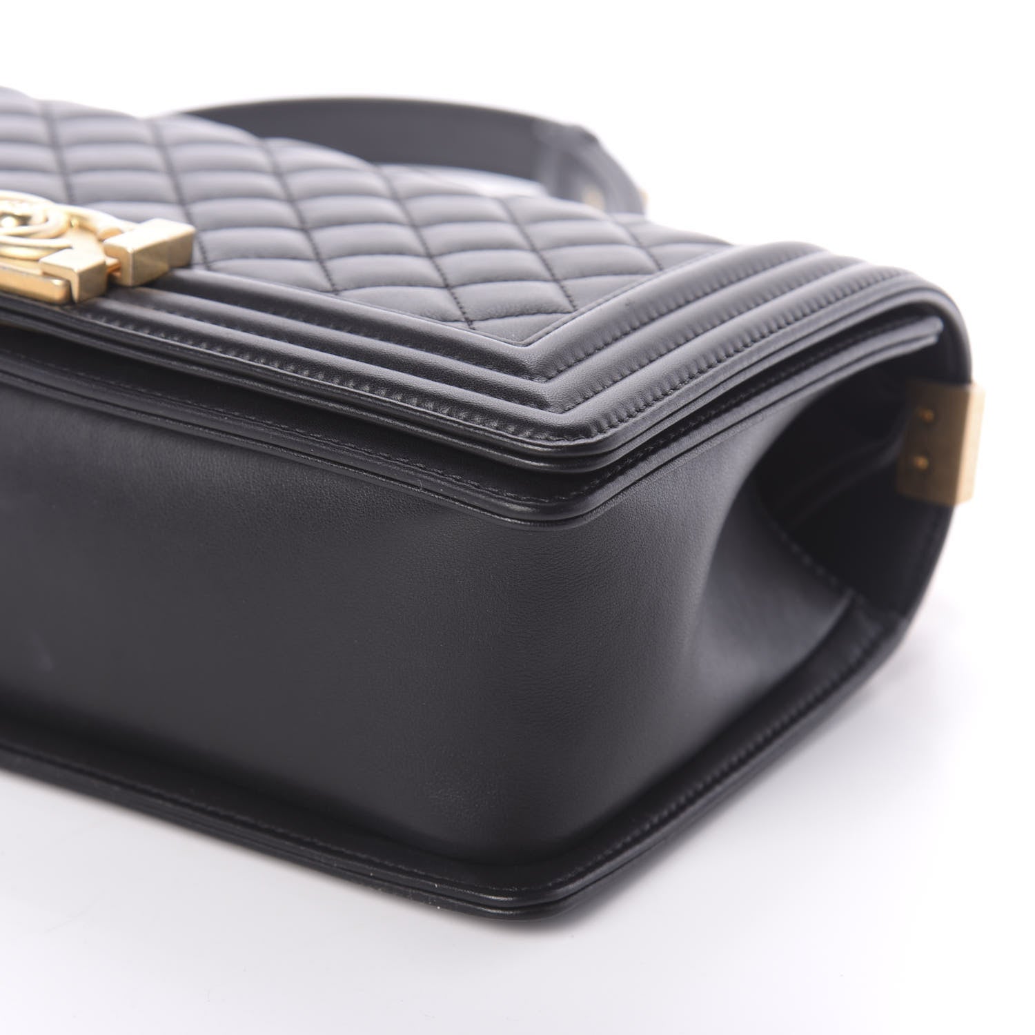 Chanel Calfskin Quilted Medium Boy Flap Black 11 of 11