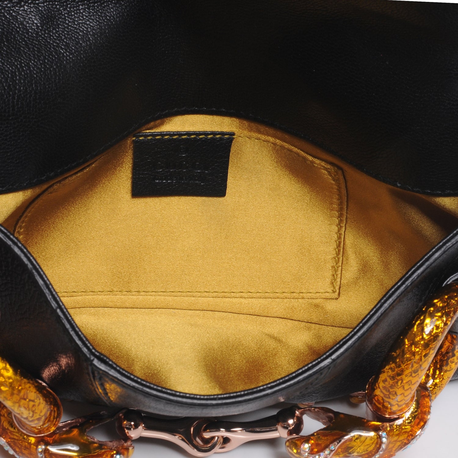 Gucci Leather Limited Edition Tom Ford Snake Horsebit Clutch Black 5 of 7