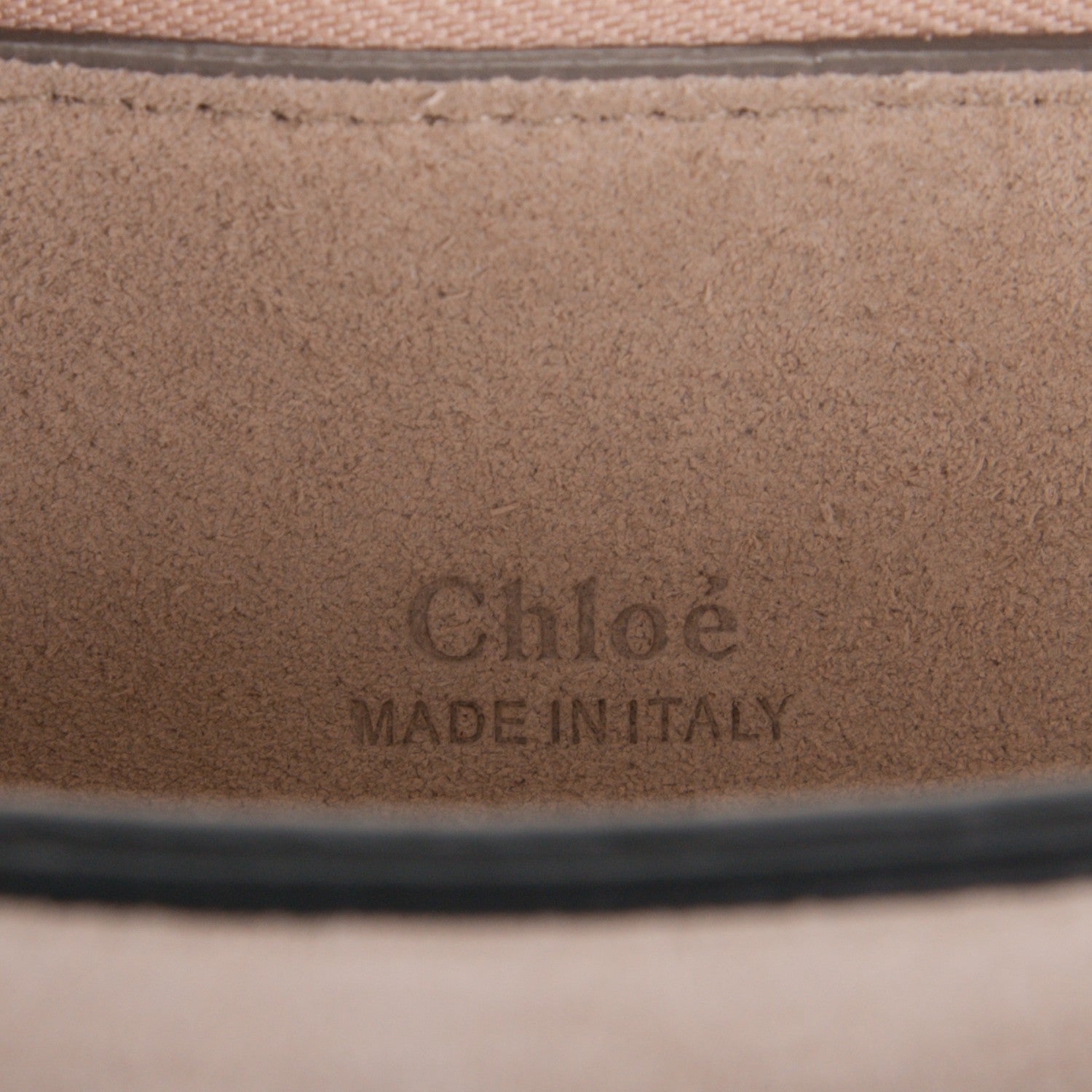 Chloe Calfskin Suede Medium Faye Shoulder Bag Carbon Grey 6 of 7