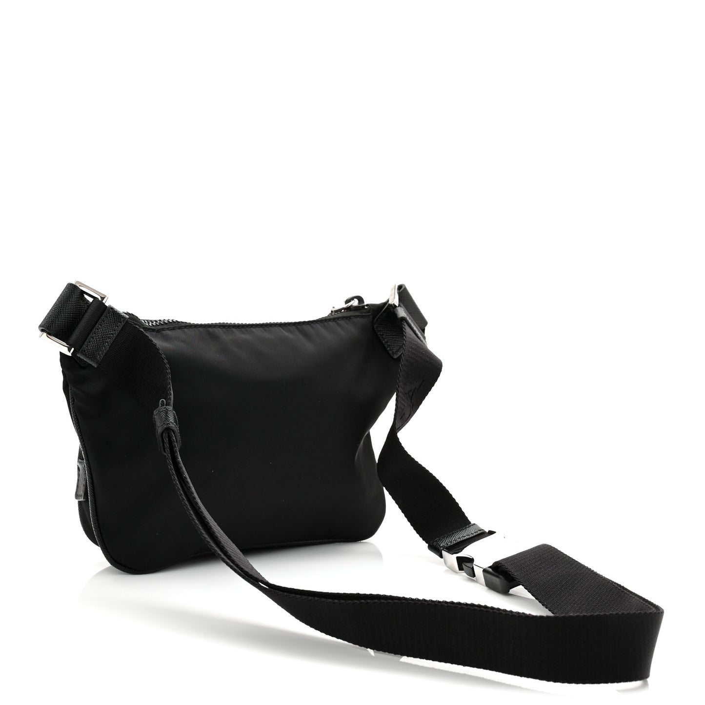 Re-Nylon Saffiano Belt Bag Black