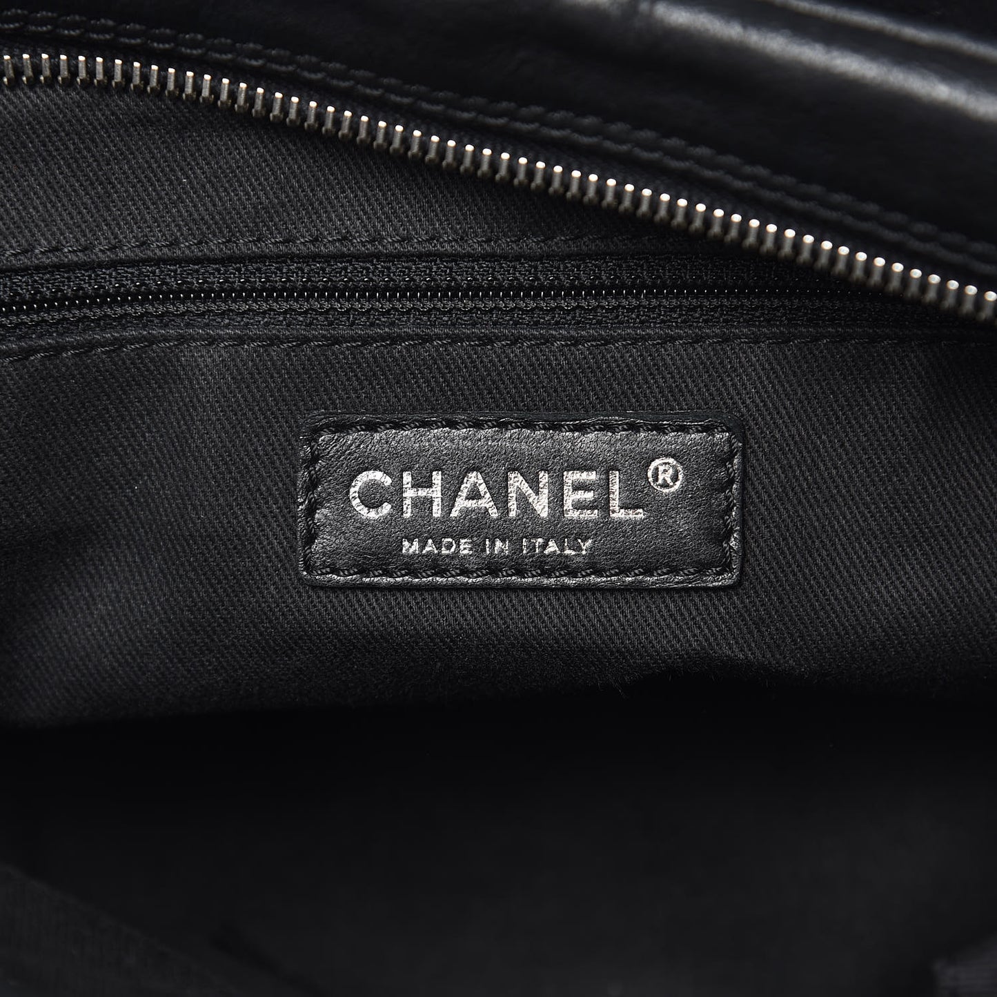 Calfskin Small Diamond Stitch Tote Black