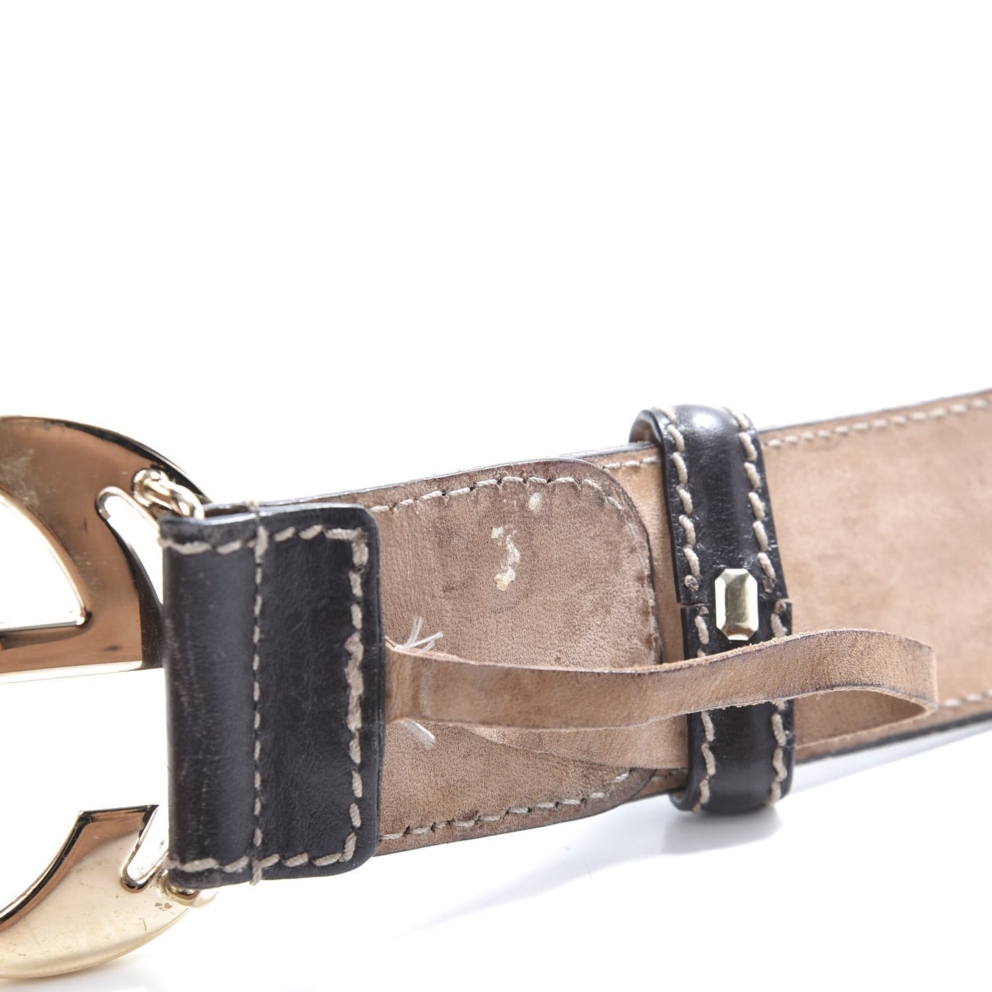 Monogram Interlocking G Belt 85 34 Dark Brown