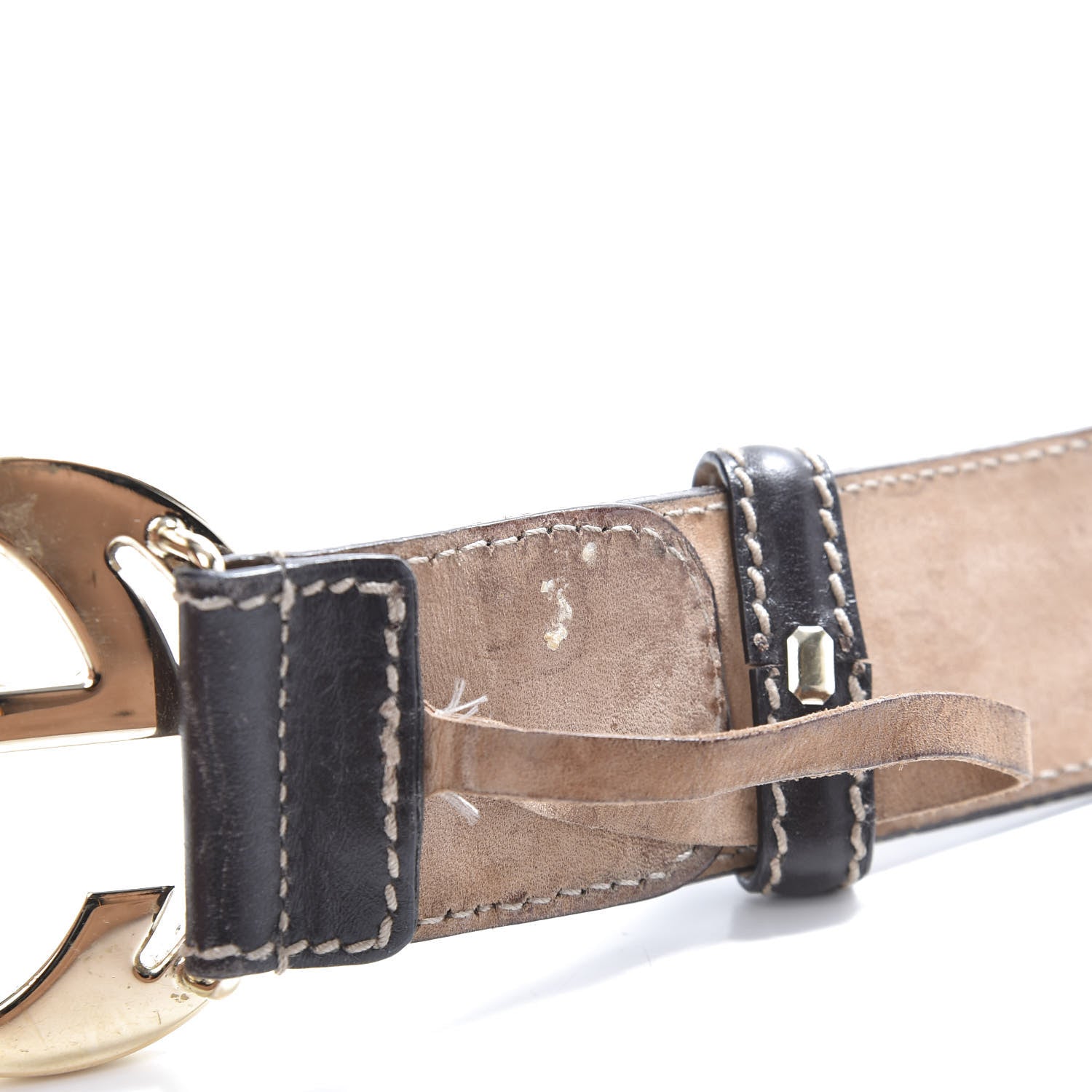 Gucci Monogram Interlocking G Belt 85 34 Dark Brown 7 of 8