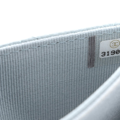 Chanel Caviar Quilted Flap Card Holder Wallet Blue 7 of 8