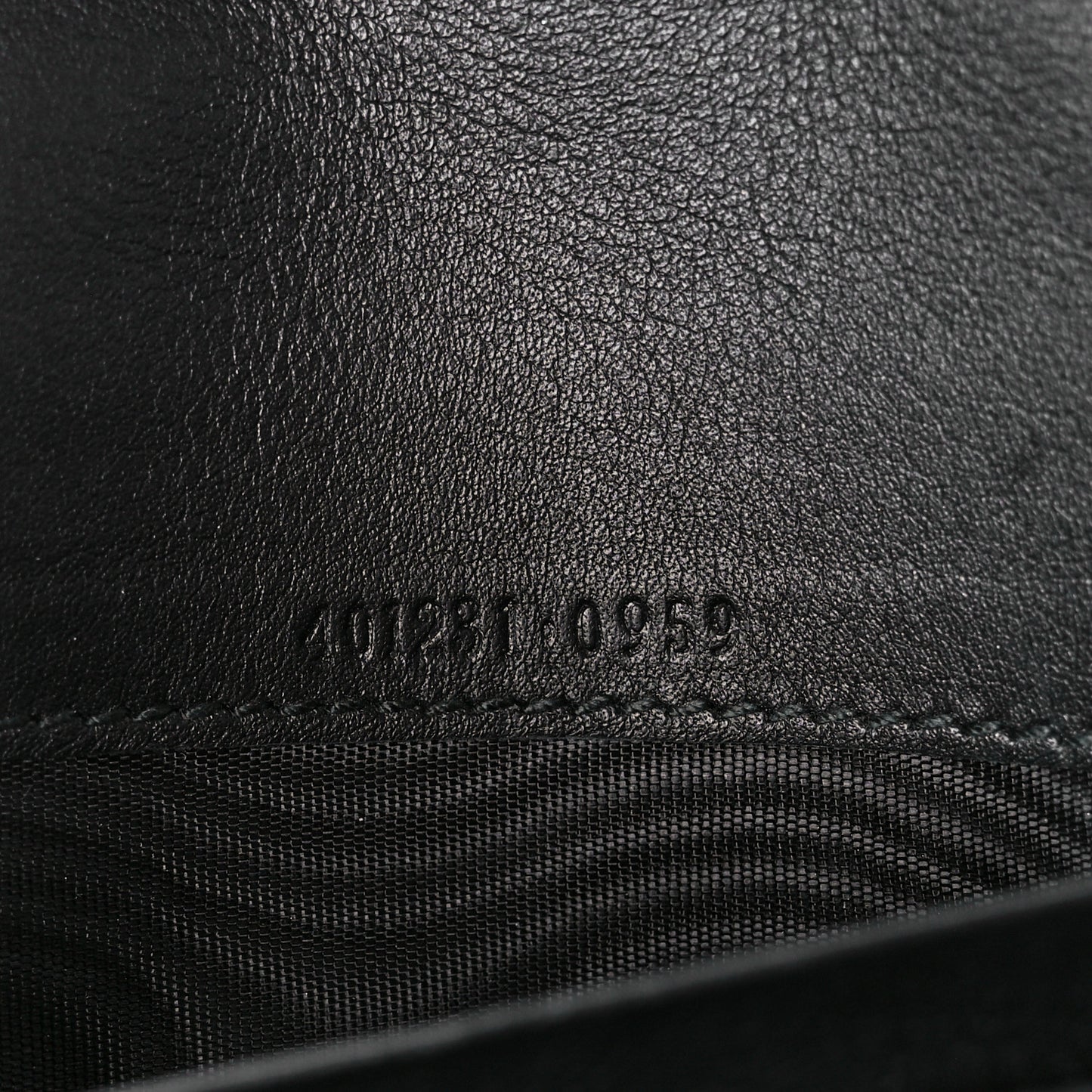 Velvet GG Monogram Mini Dionysus Chain Wallet Black