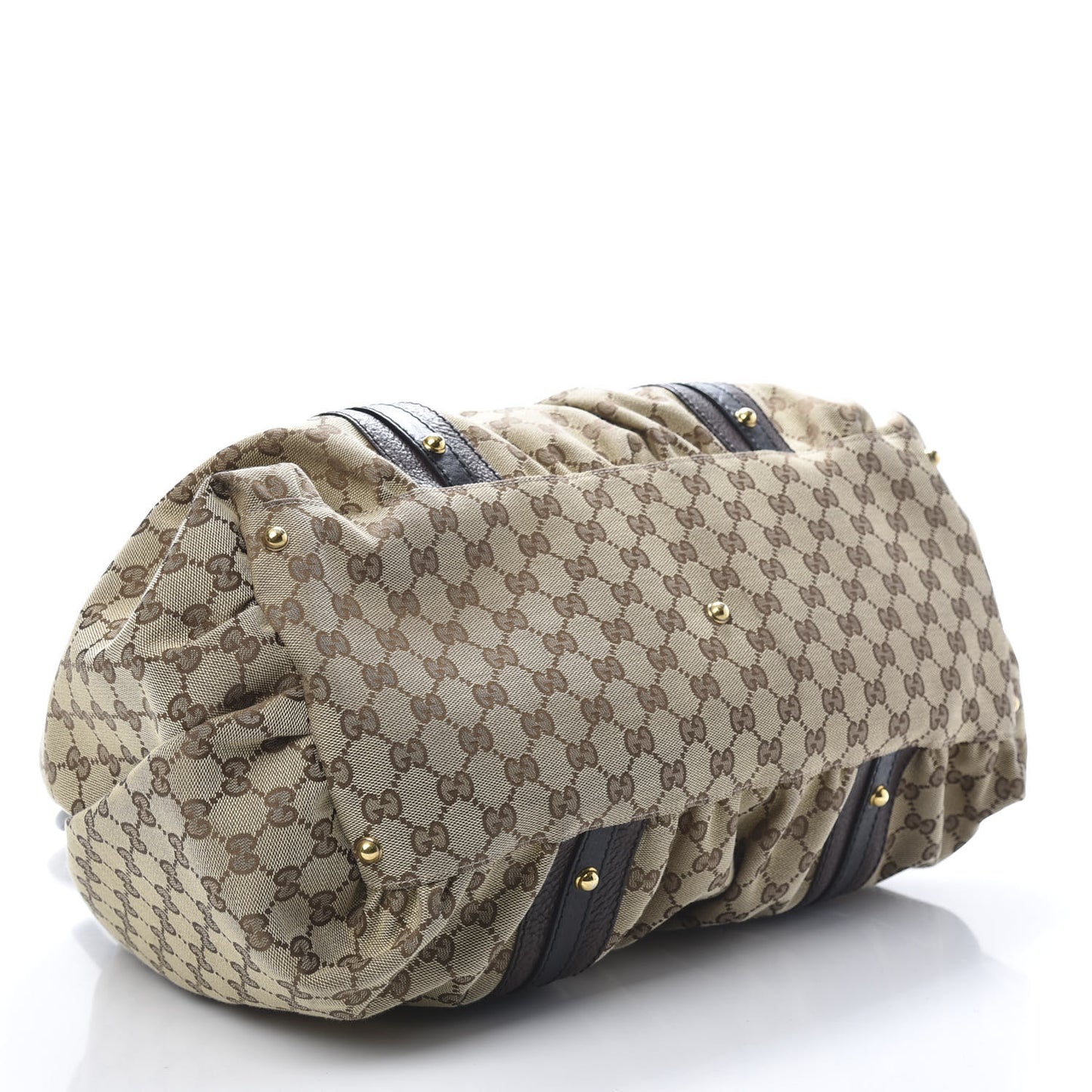 Monogram Medium Interlocking Icon Tote Dark Brown