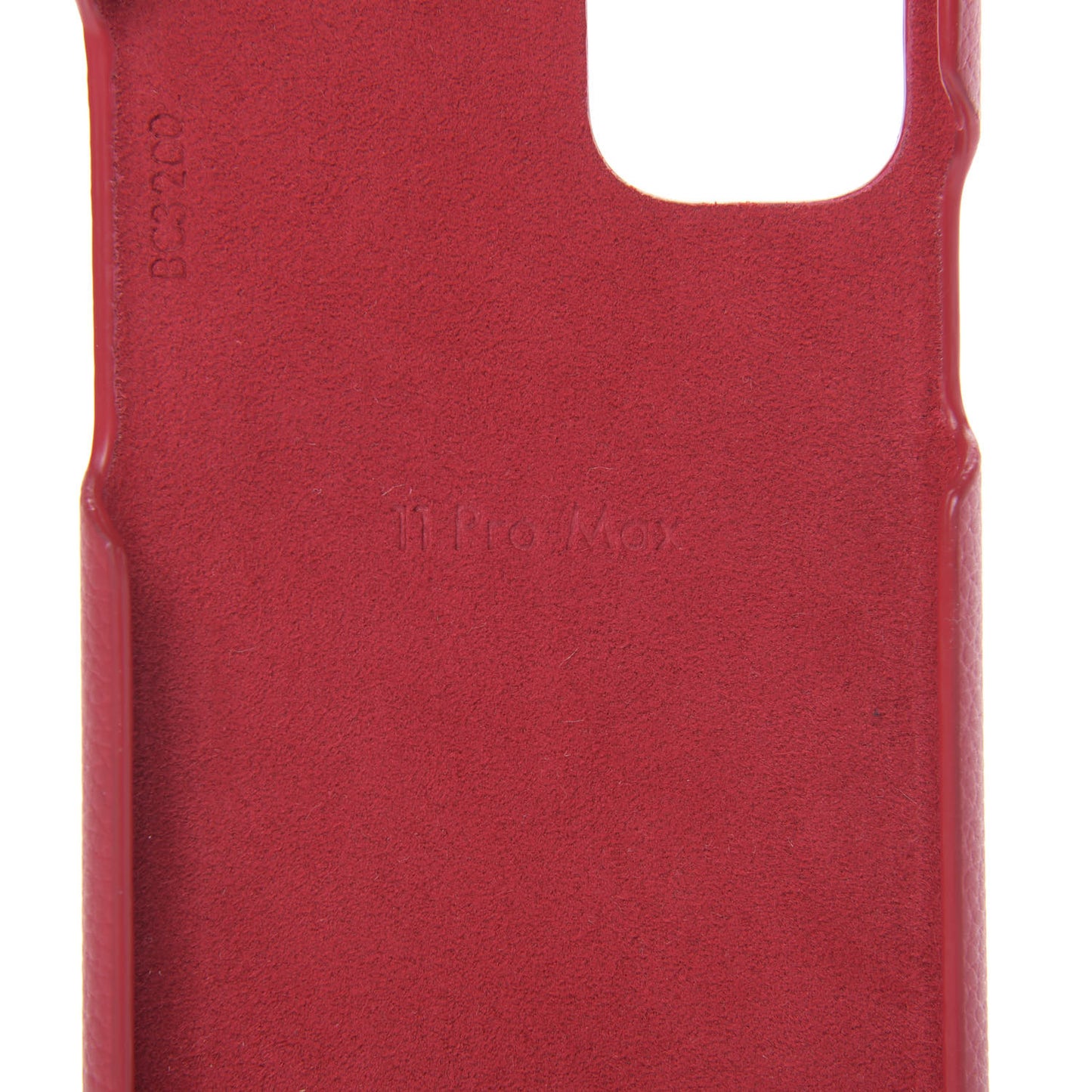 Calfskin Monogram iPhone 11 Pro Max Bumper Scarlet