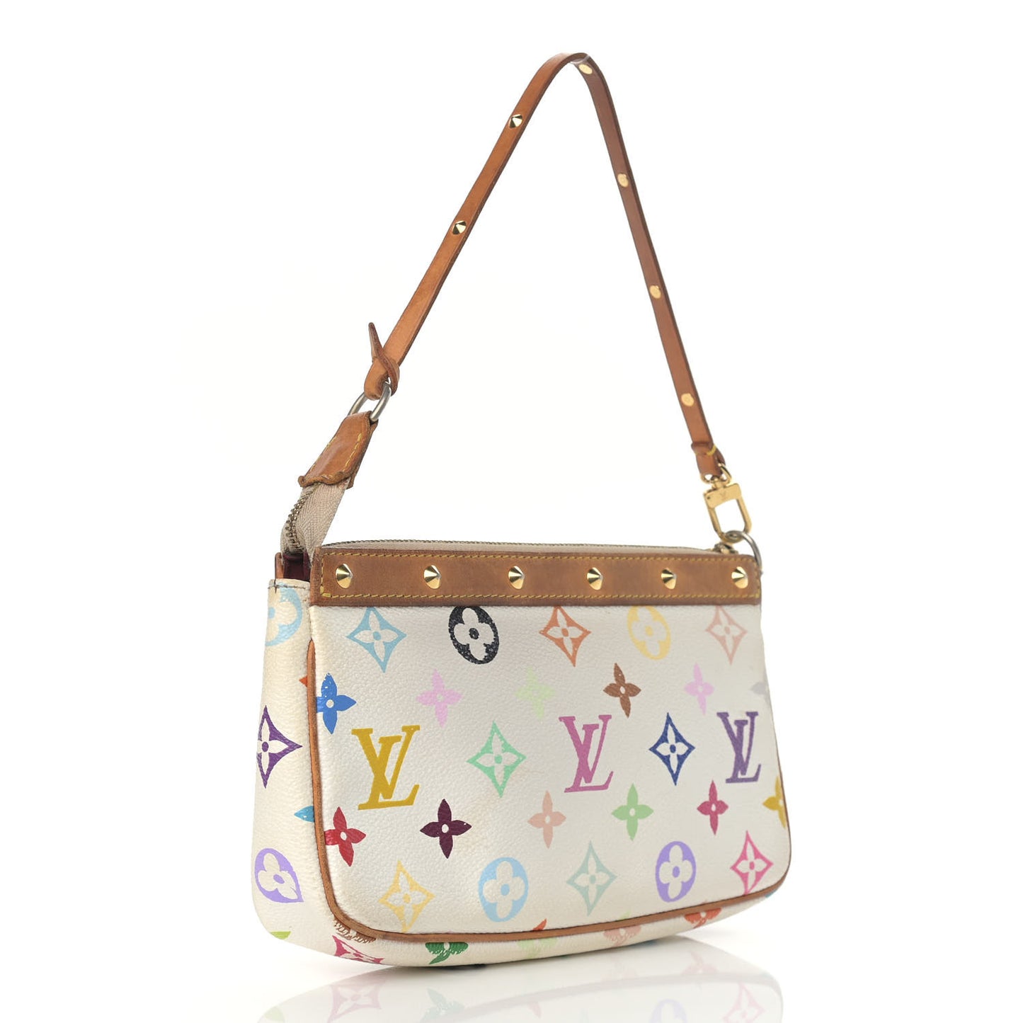 Monogram Multicolor Pochette Accessories White