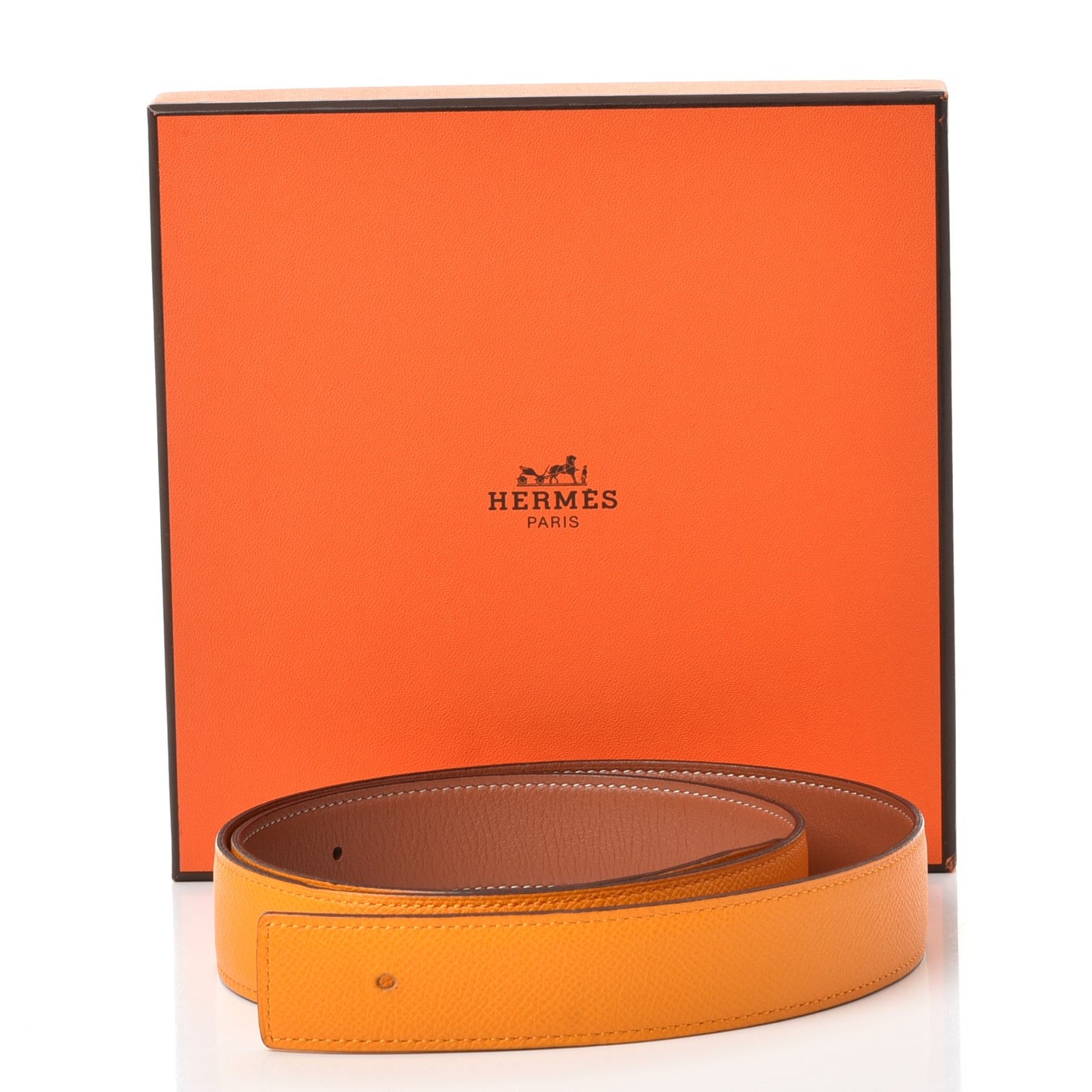 Swift Epsom 32mm Belt Strap 95 Mangue Gold