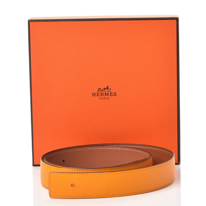 Hermes Swift Epsom 32mm Belt Strap 95 Mangue Gold 9 of 9