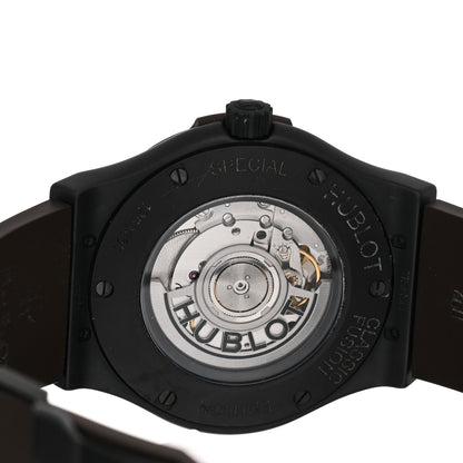 Hublot Ceramic Titanium Rubber 45mm Classic Fusion Automatic Watch Black 511.C1.1191.RX.PLP17 4 of 5