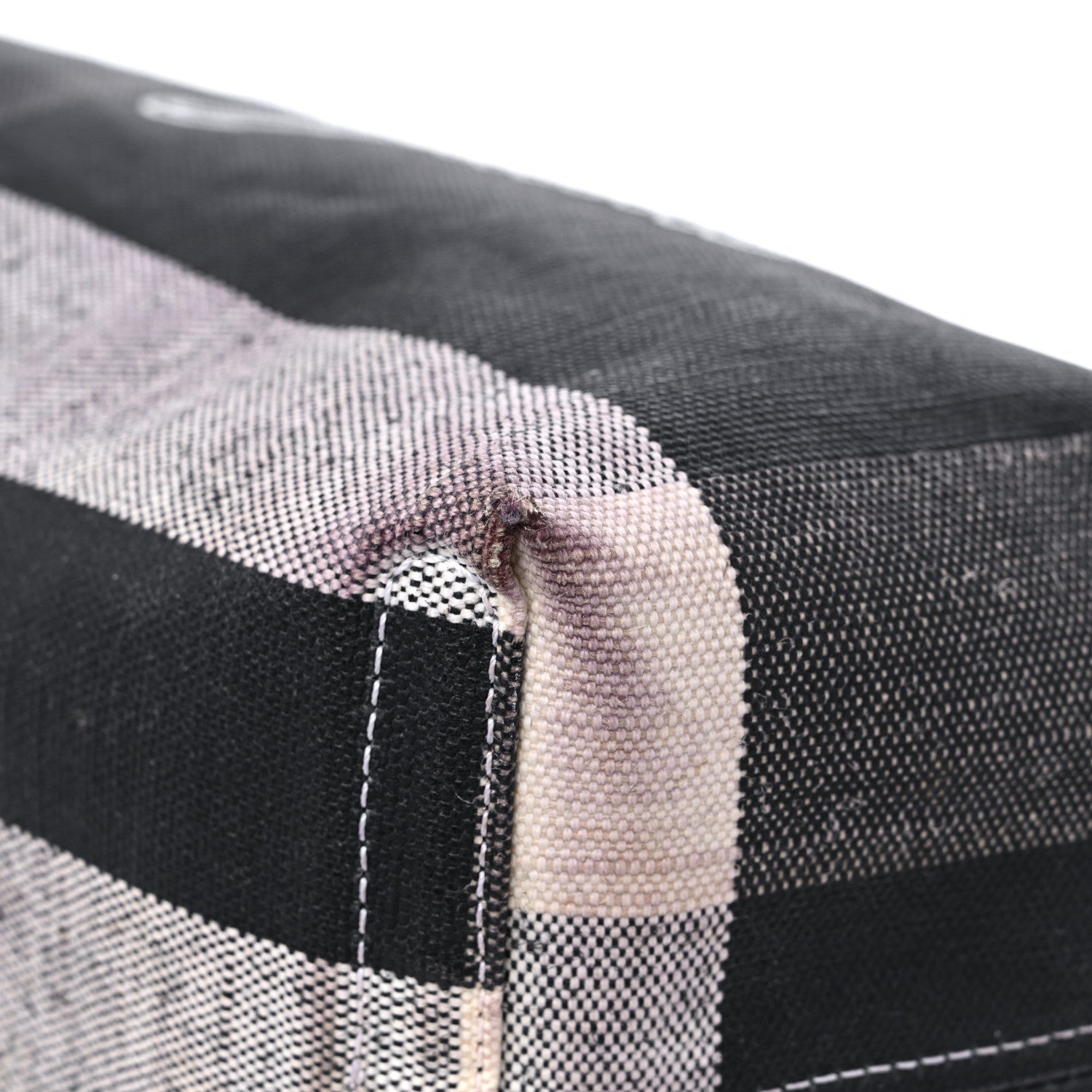 Burberry Coated Canvas Mega Check Medium Doodle Tote Black White 7 of 22