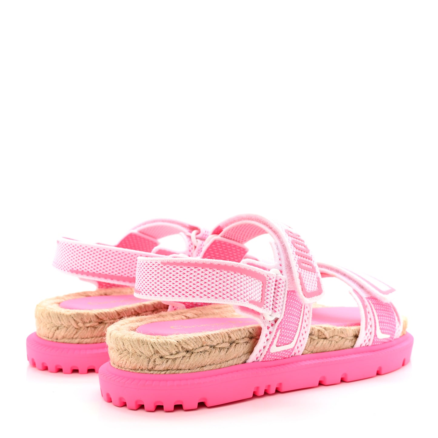 Technical Knit Jute Dioract 10mm Sandals 39 White Fuchsia