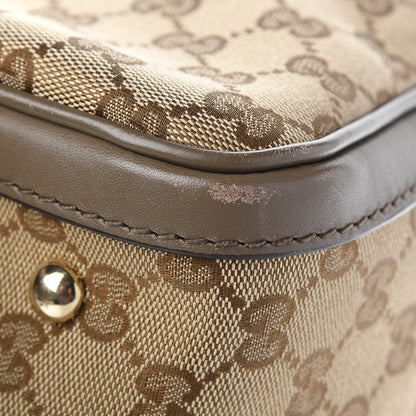 Gucci Monogram Vintage Web Medium Boston Maple Brown 9 of 10
