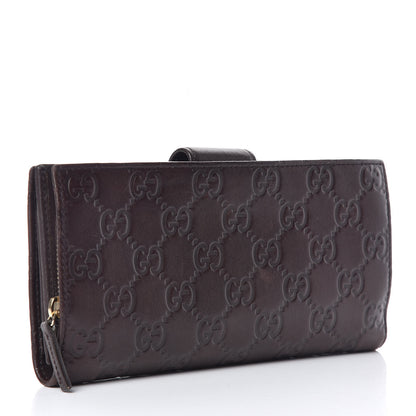 Gucci Guccissima Abbey Continental Wallet Chocolate 3 of 9