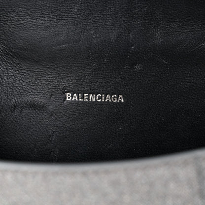 Balenciaga Glitter Fabric Hourglass Top Handle Bag XS Grey 6 of 15